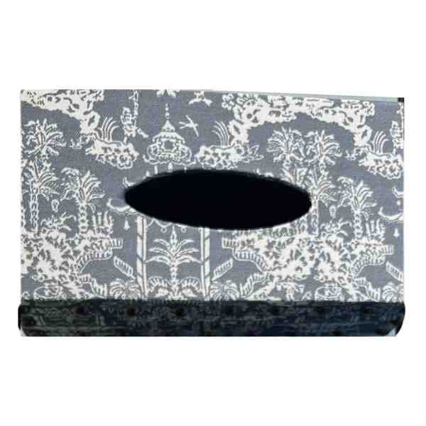 Chinese Grey Tissue Box