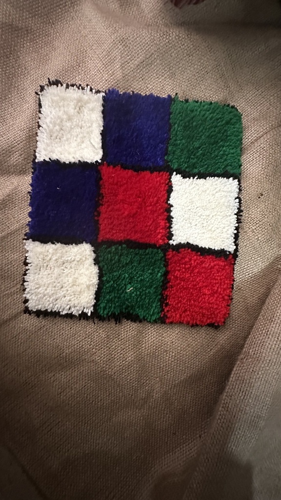 Hand made, tufted rugs for different purposes. Can be use as a side tables mat, candle placemat, or dresser placemat for saving your accessories from scratches.