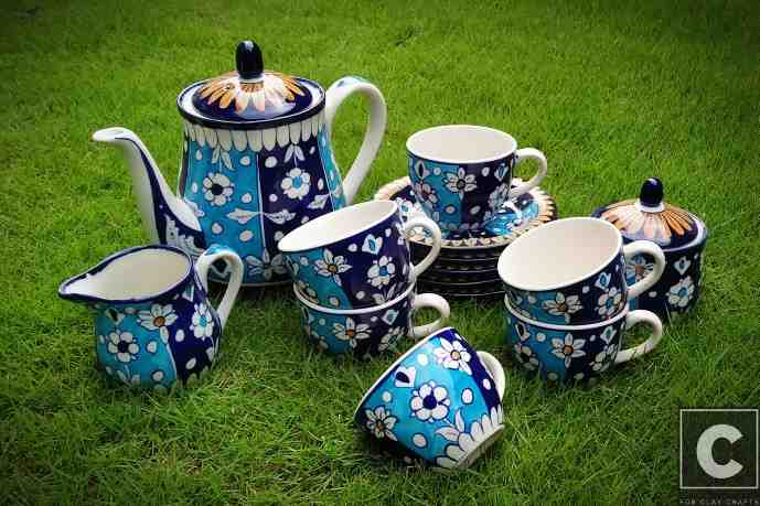 Turkish Blue Tea Set