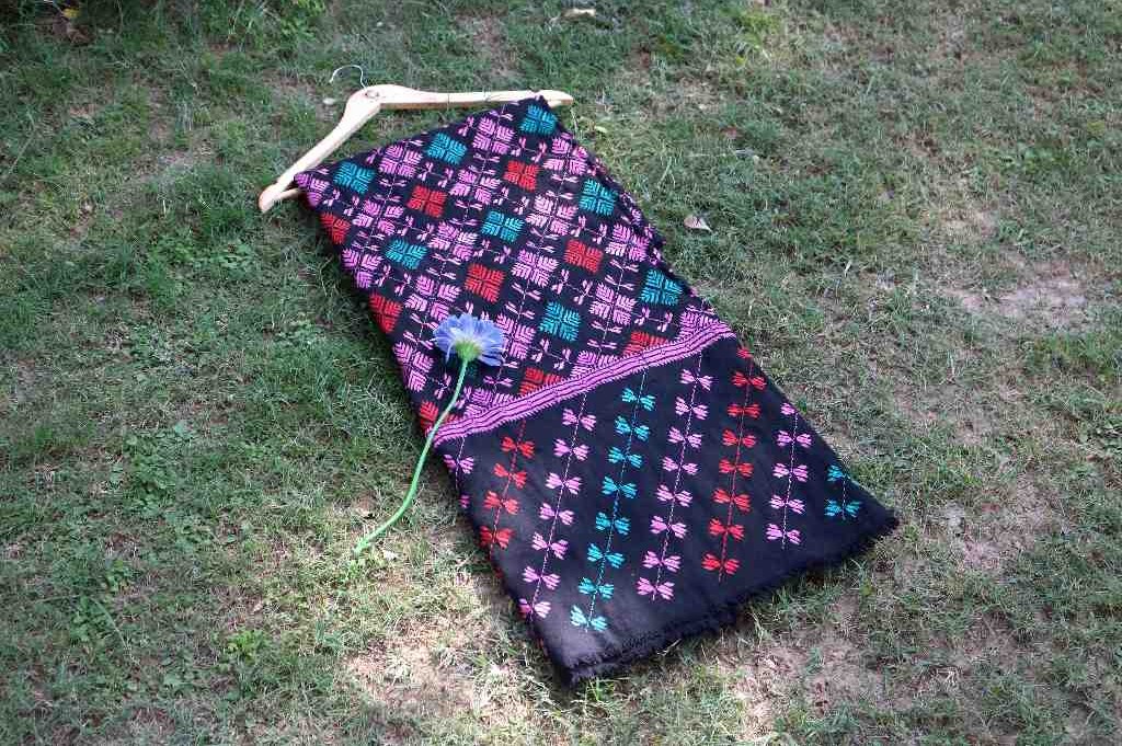 Embroidered Phulkari Shawl