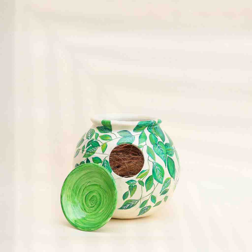 Hand Painted Birds Nest