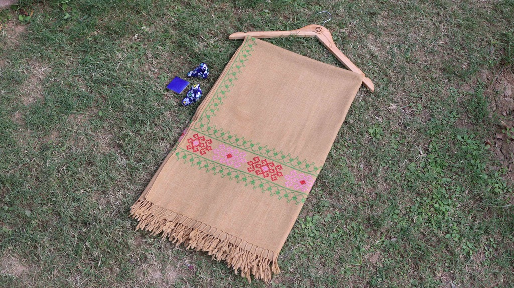 Swati Khaddi Embroidered Wool Shawl