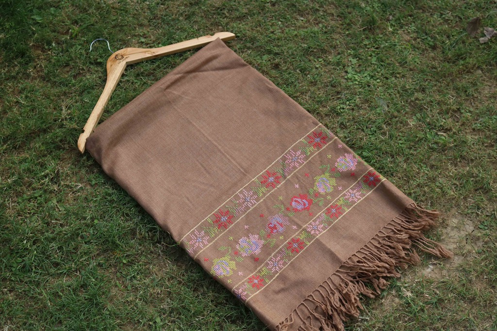Swati Khaddi Embroidered Wool Shawl
