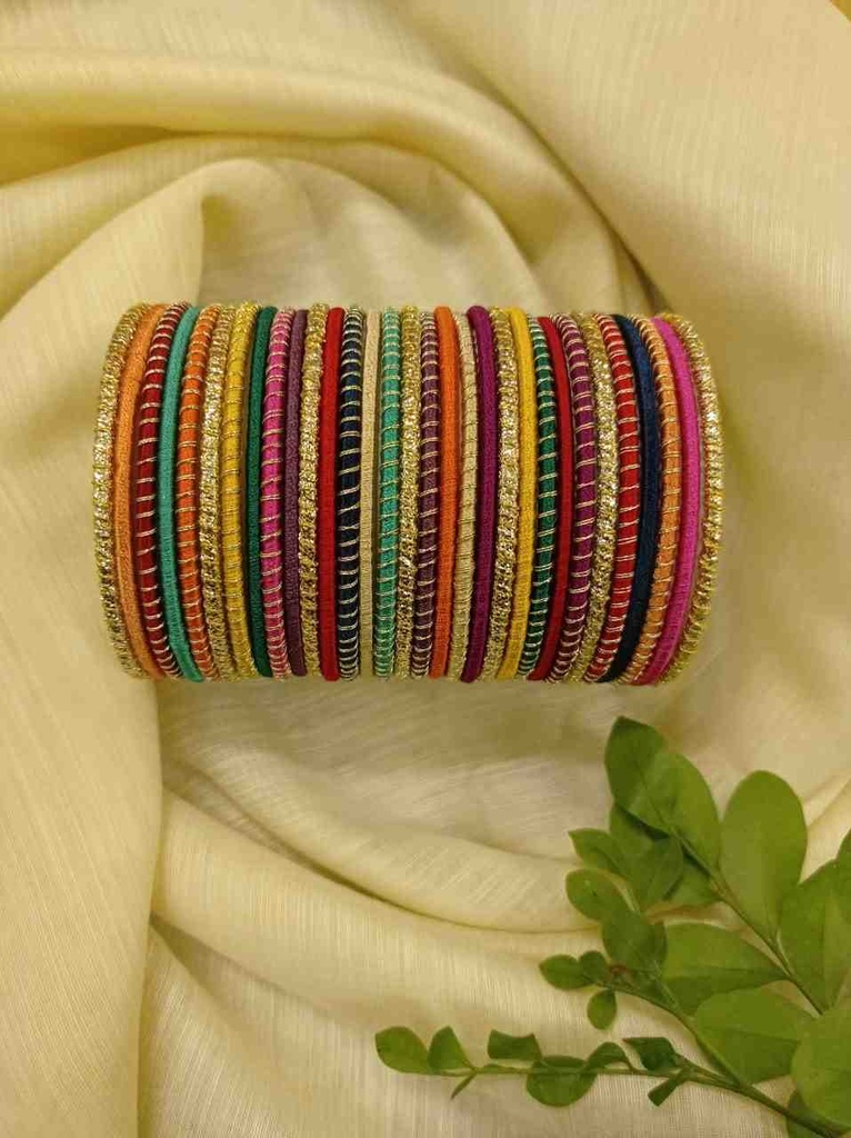 Hand Made Customized Multi-Colored Thread Bangles