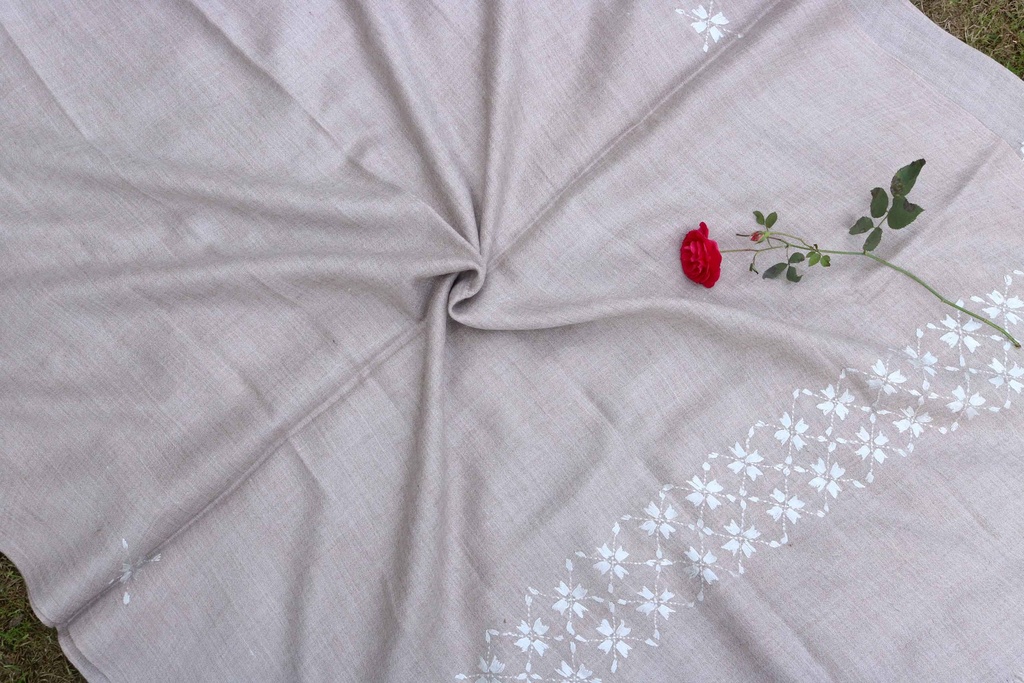 Swati Khaddi Embroidered Wool Shawl