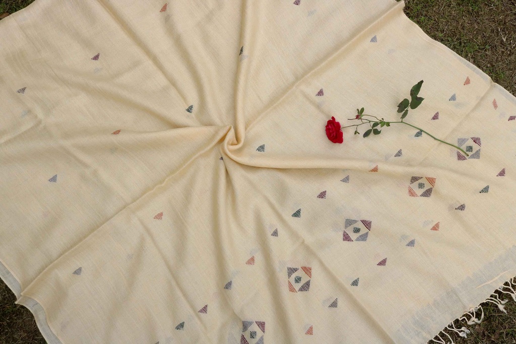 Swati Khaddi Embroidered Wool Shawl
