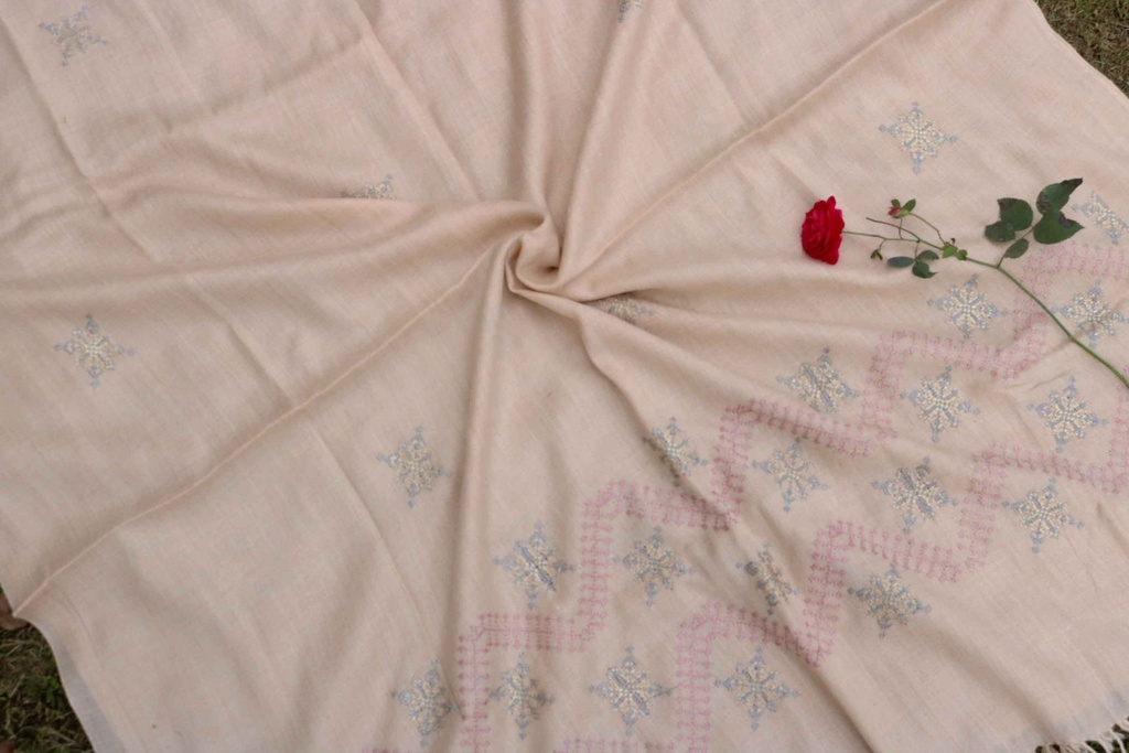 Swati Khaddi Embroidered Wool Shawl
