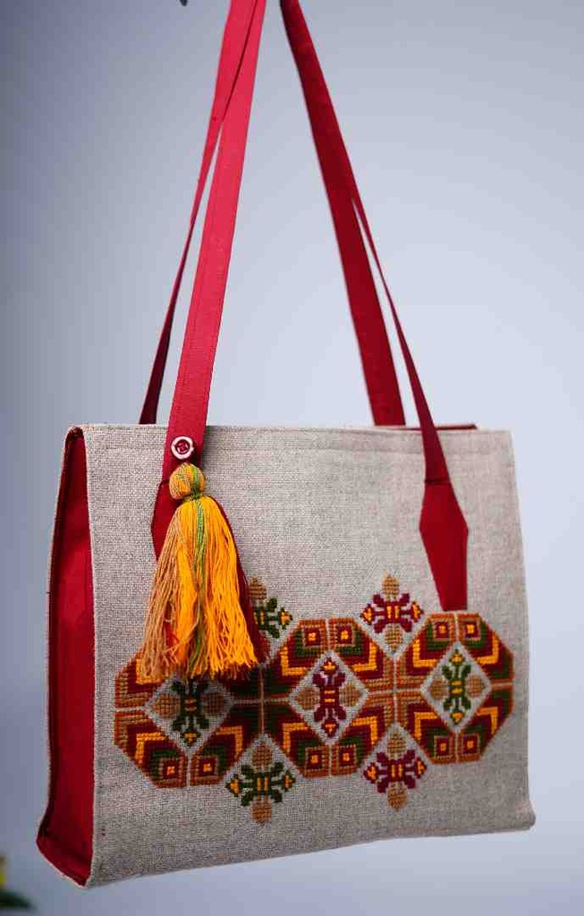 Borderline-Cross-Stitched-Lady's