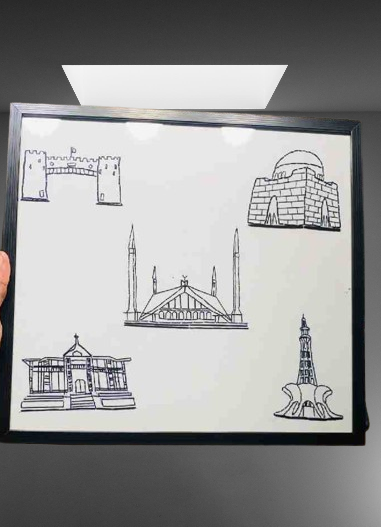 Embroidered Landmarks of Pakistan