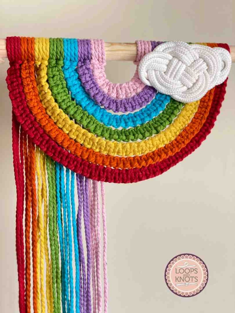 Macrame Rainbow Wall Hanging 