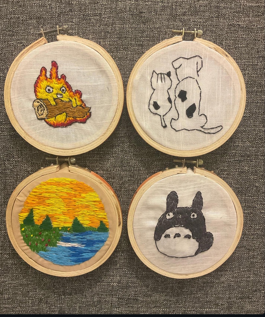 Custom Hand embroidered frame