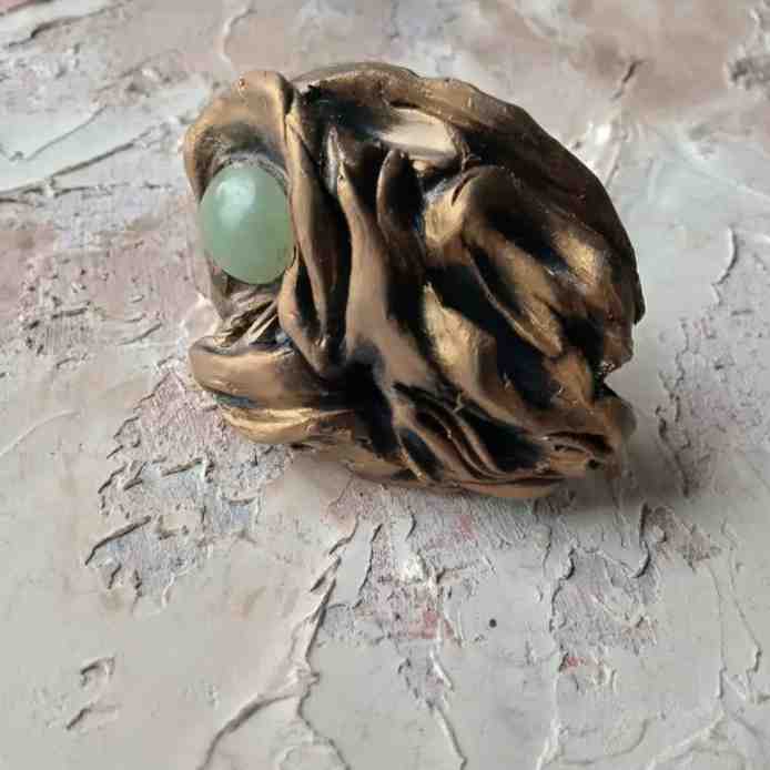 Hand sculpted ring 