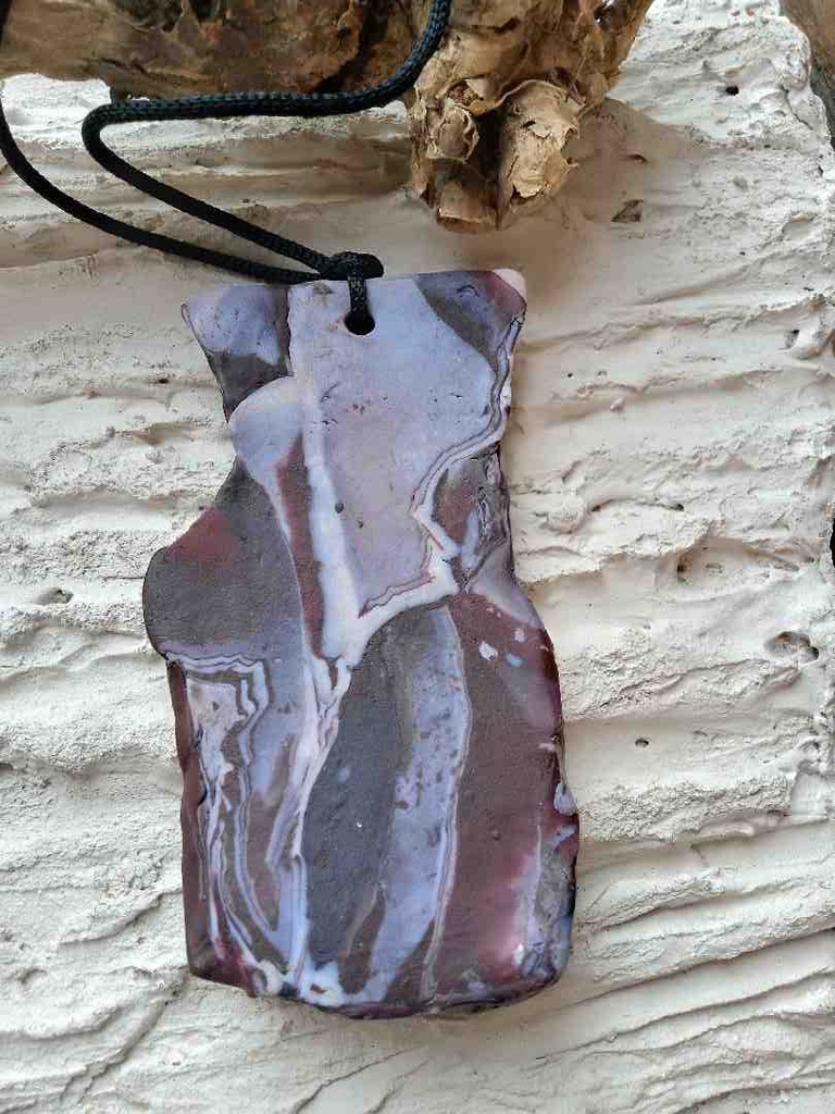 Polymer clay pendant necklace