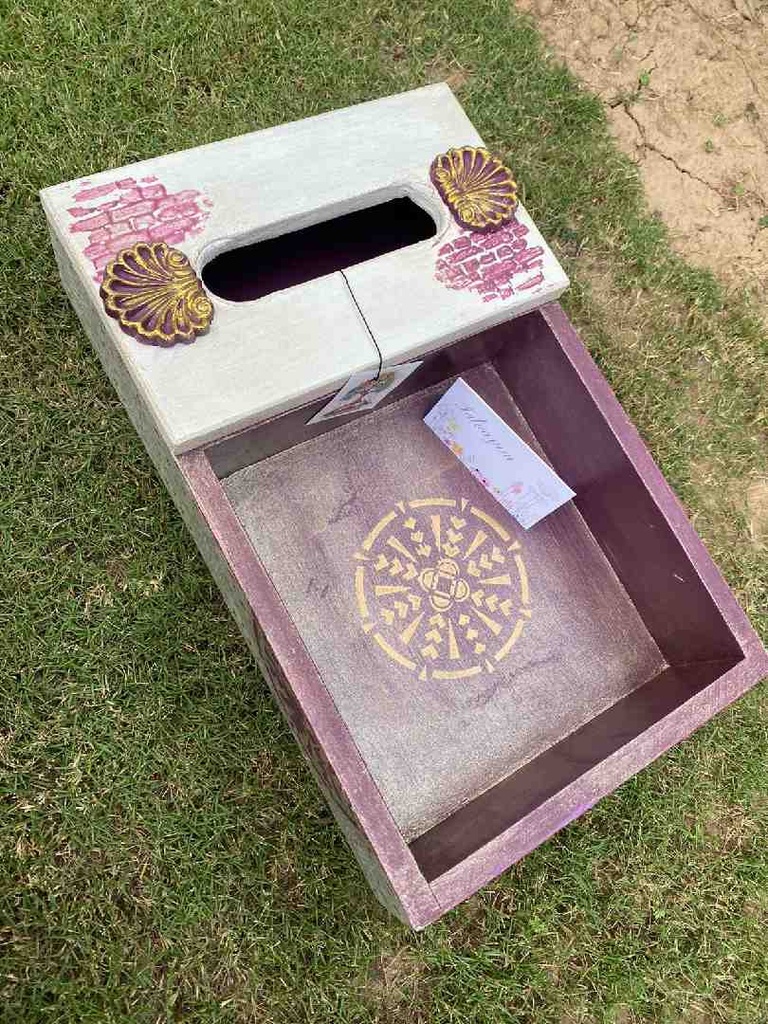 Tissue box tray  