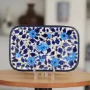 Blue Pottery Bread Dish (BC-II)