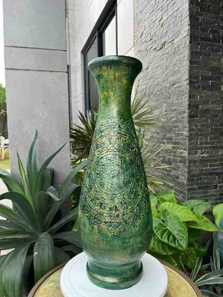 handpainted vase