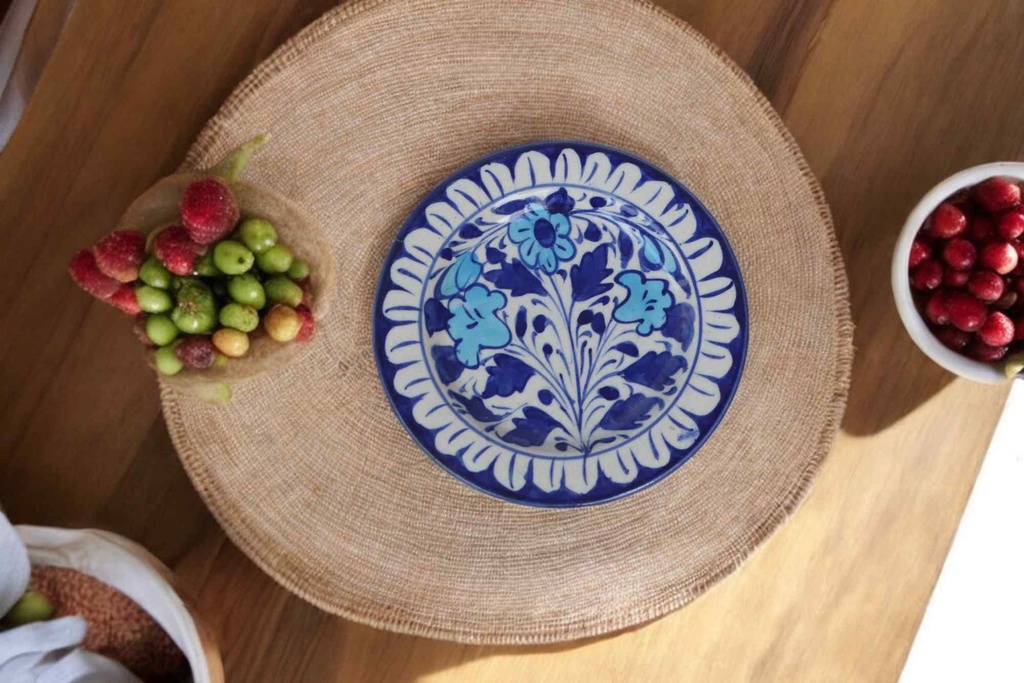 Blue Pottery Quarter Plate