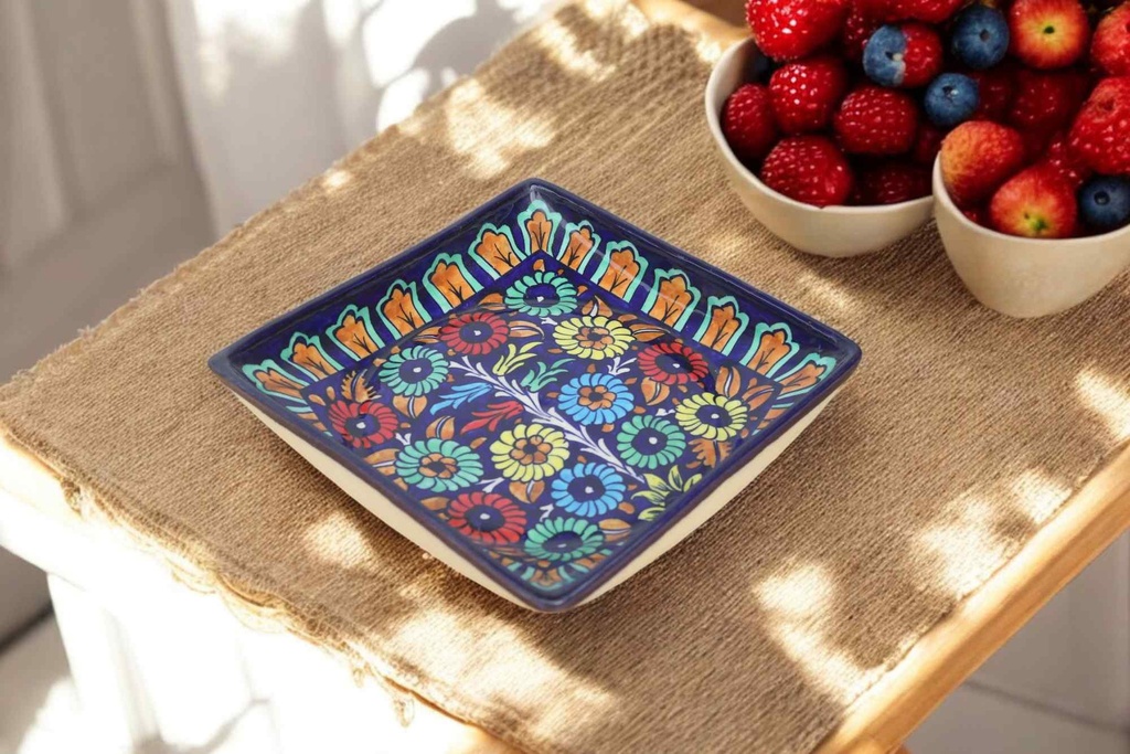 Blue Pottery Full Plate