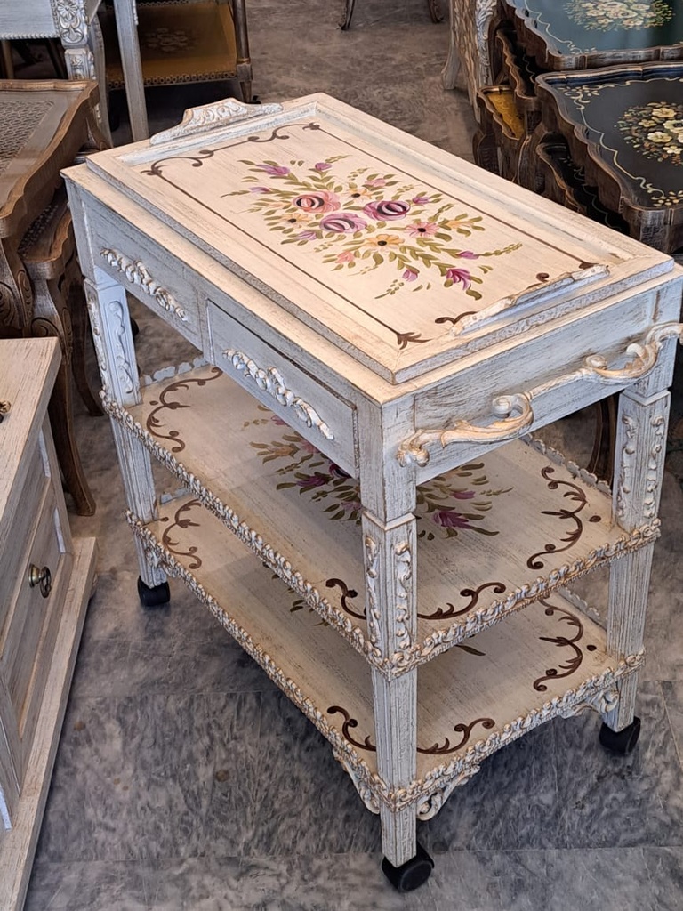 Hand-painted Tea-Trolly