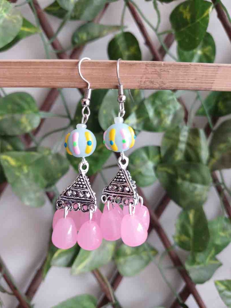 Traditional ceramic beads earrings 