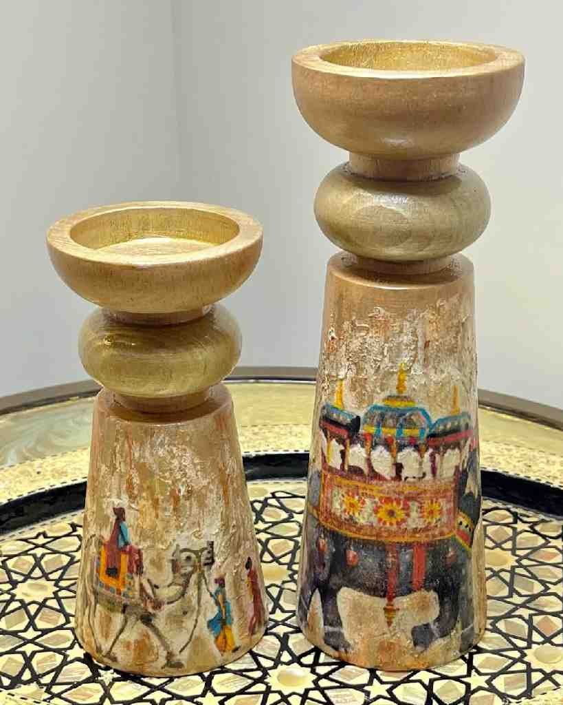 beechwood candle stands 