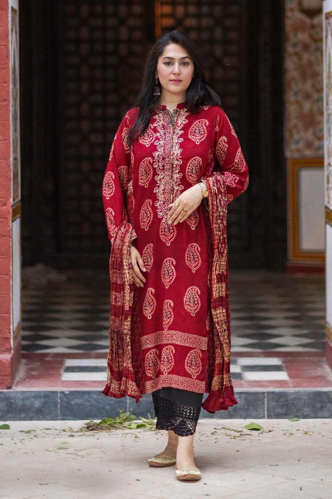 Paisley Ajrak Kurta