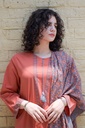 Marigold Block-Print Suit