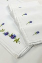Blue Embroidered Mats Set