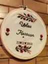 Embroidered hoop