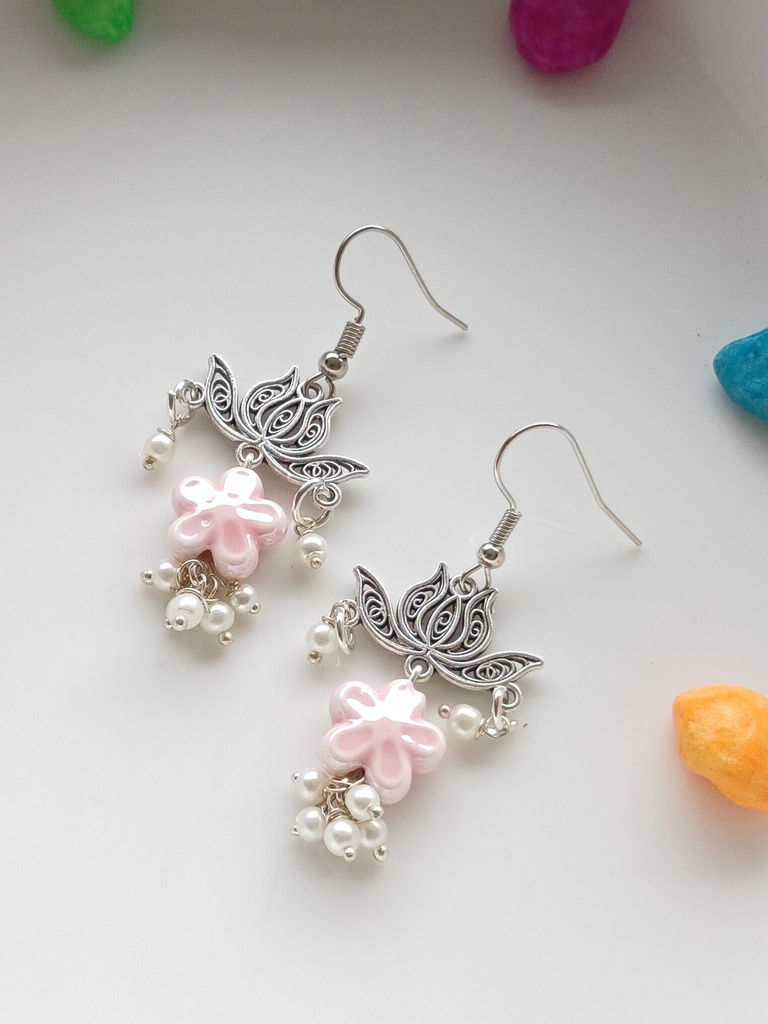 Lotus earrings