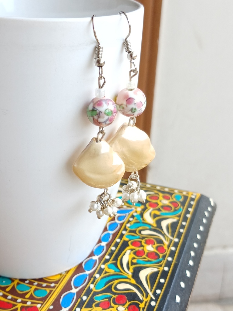 Ceramic beads earrings