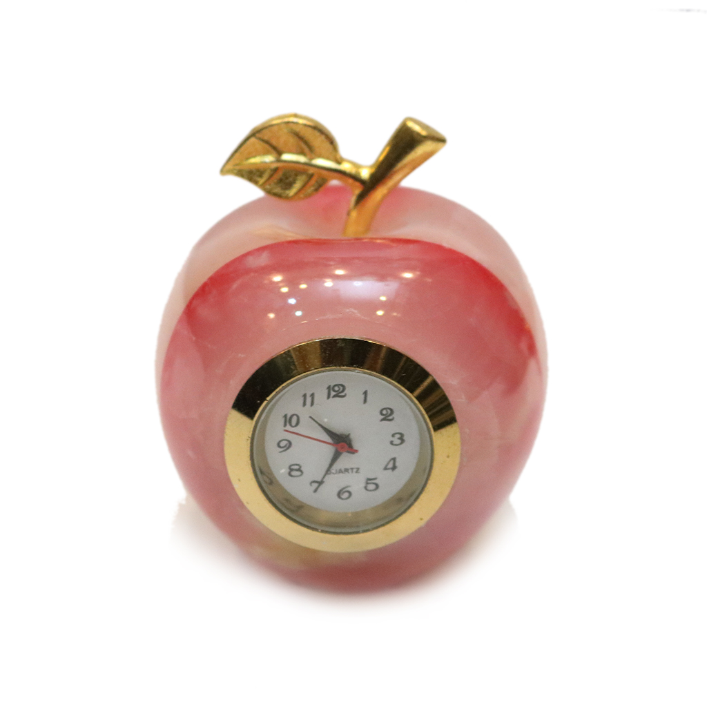 Real Marble Onyx Apple Style Clock