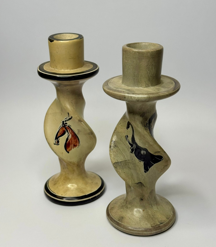 Handcarved Wooden Coasters With Holder