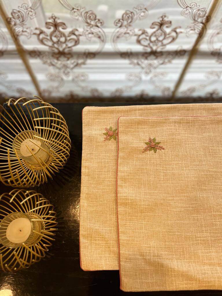 TM-12 Beige Jute Tray Mats