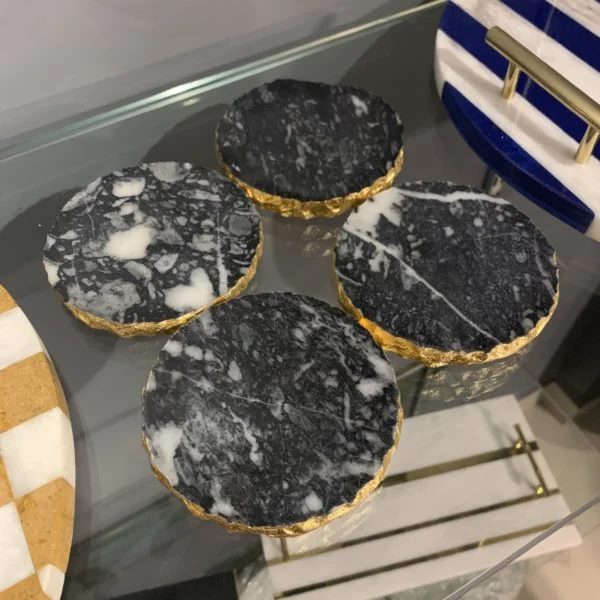 Marble Coasters – Zebra