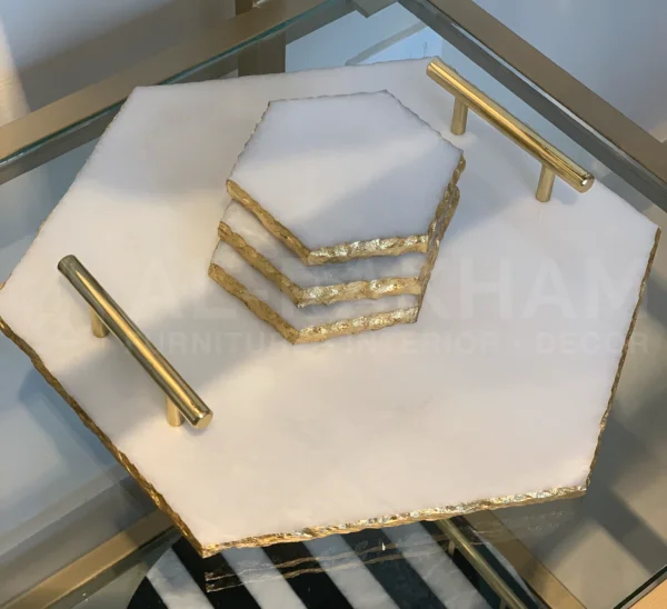 Marble Platter – White