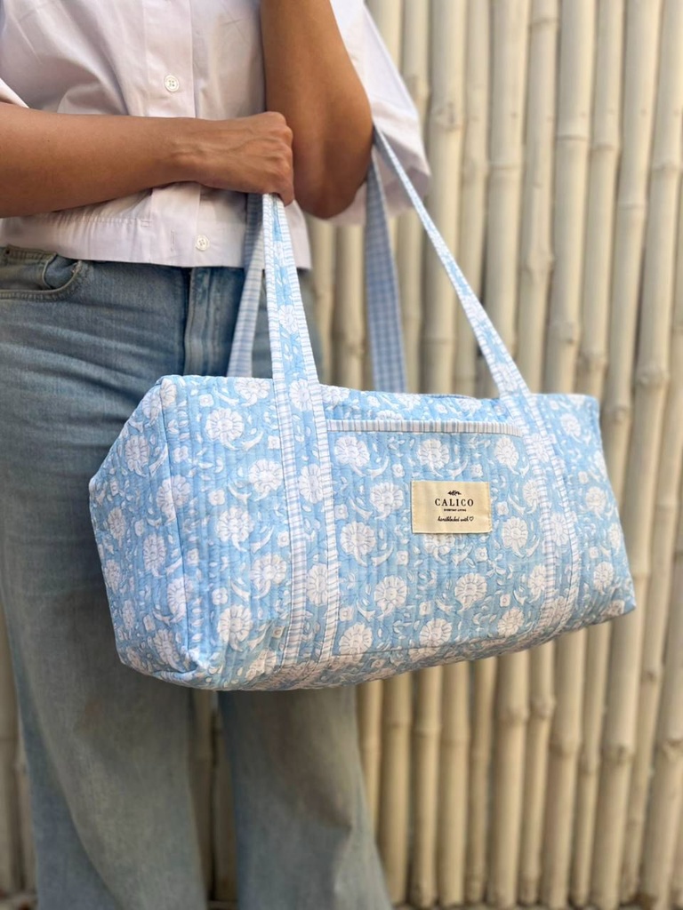 Blue Blossom Duffle