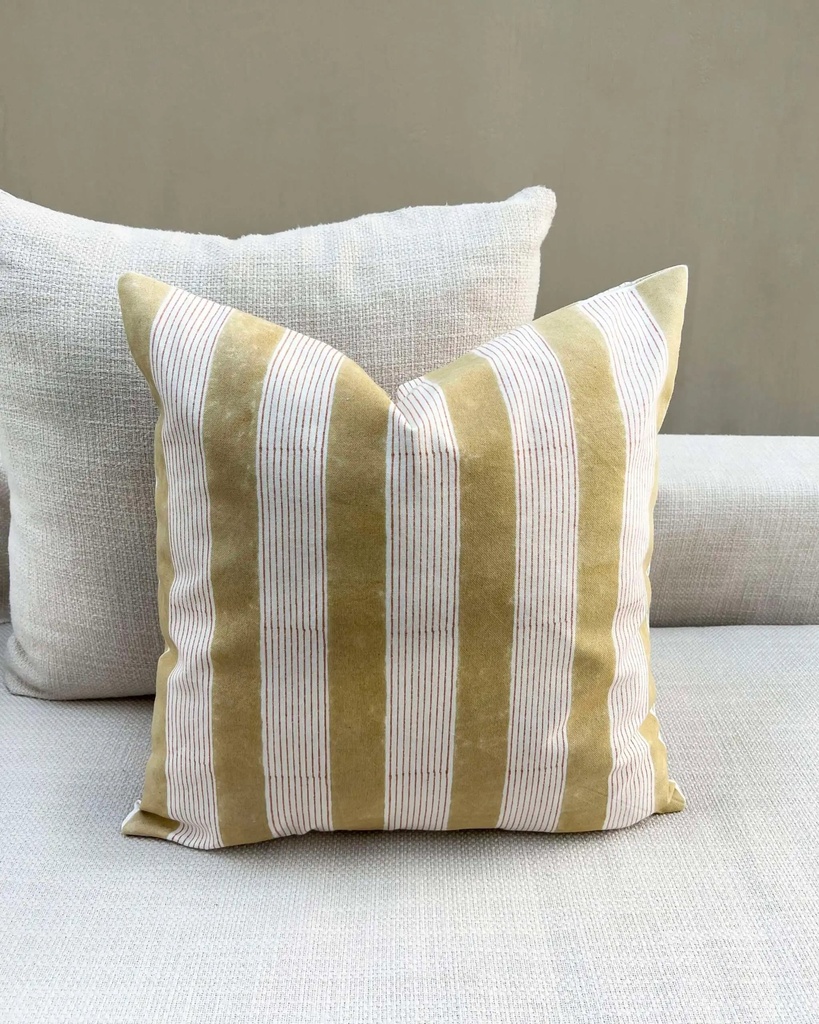 Striped Yellow | Cushion Cover