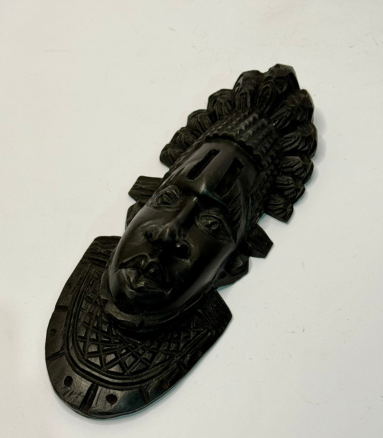 Carved African Face Mask Hanging