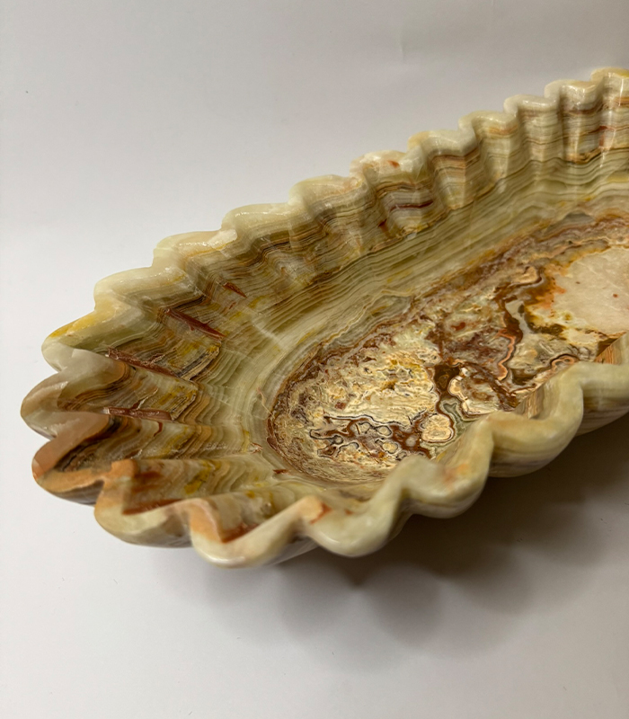 Green  Flower Shaped Deep Bowl