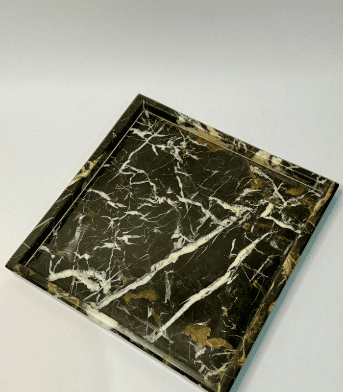 Multipurpose Square Tray In Black