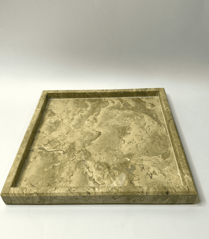 Multipurpose Square Tray In Beige