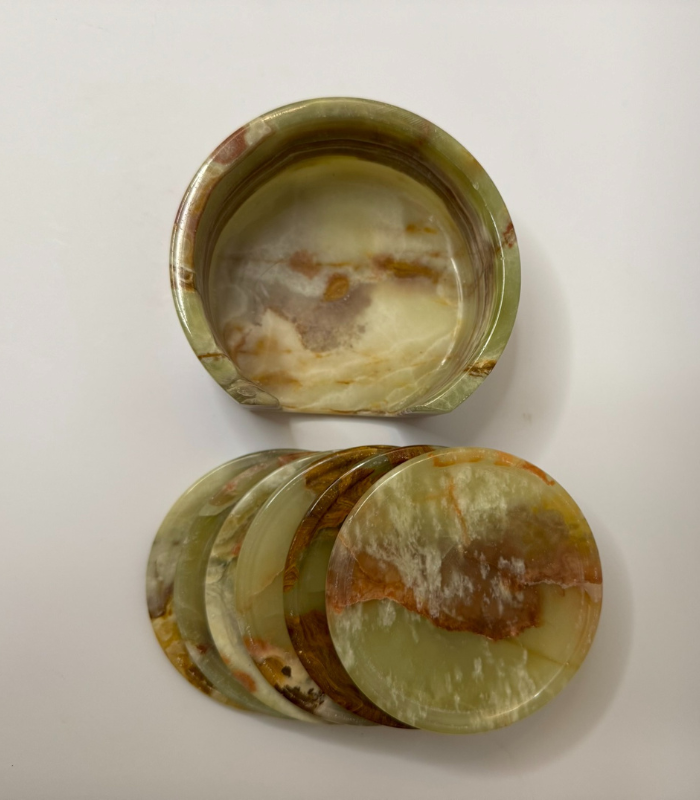 Green Onyx Coasters
