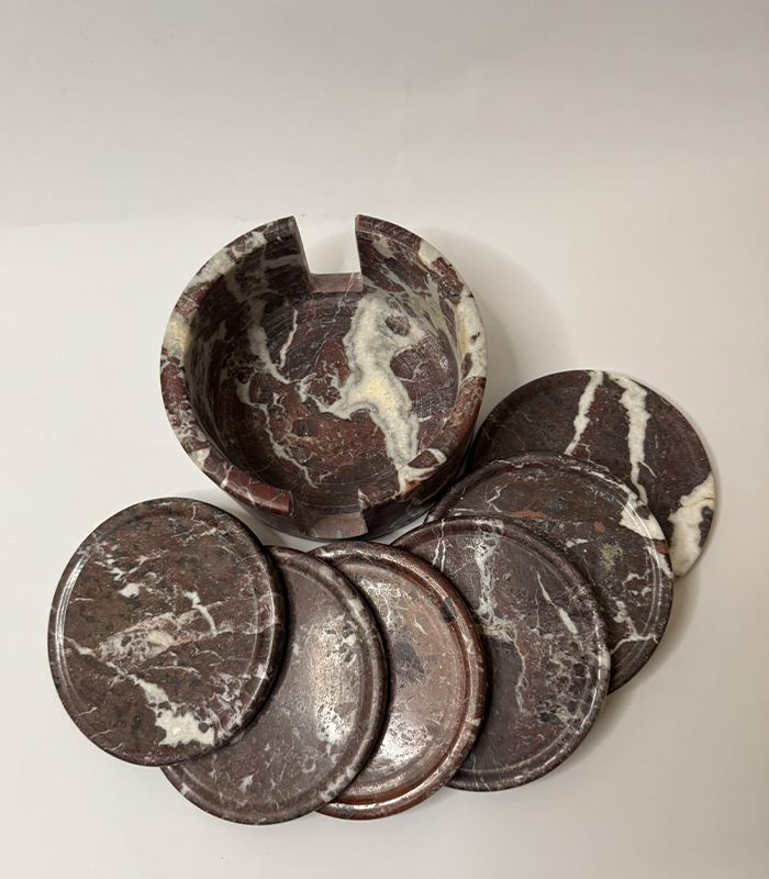 Red Zebra Coasters Set Of 6 – Large