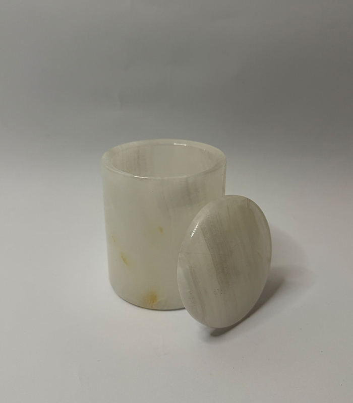 White Jars With Lid