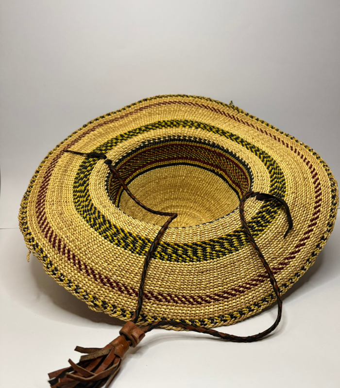 African Handwoven Weed Hat