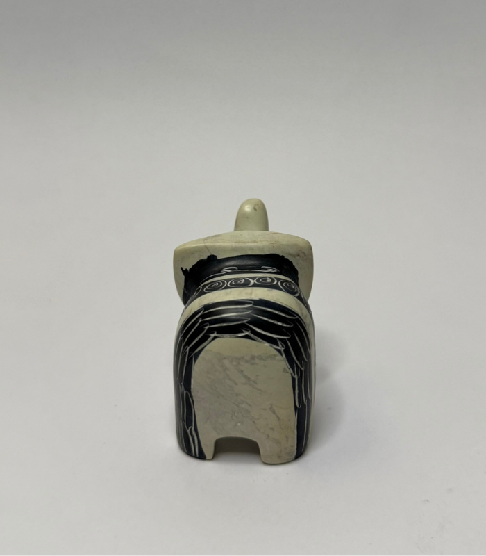 Small White Stone Elephant