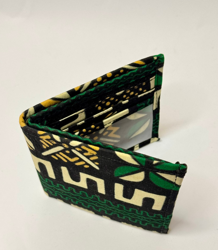 Leather & Ankara Wallet