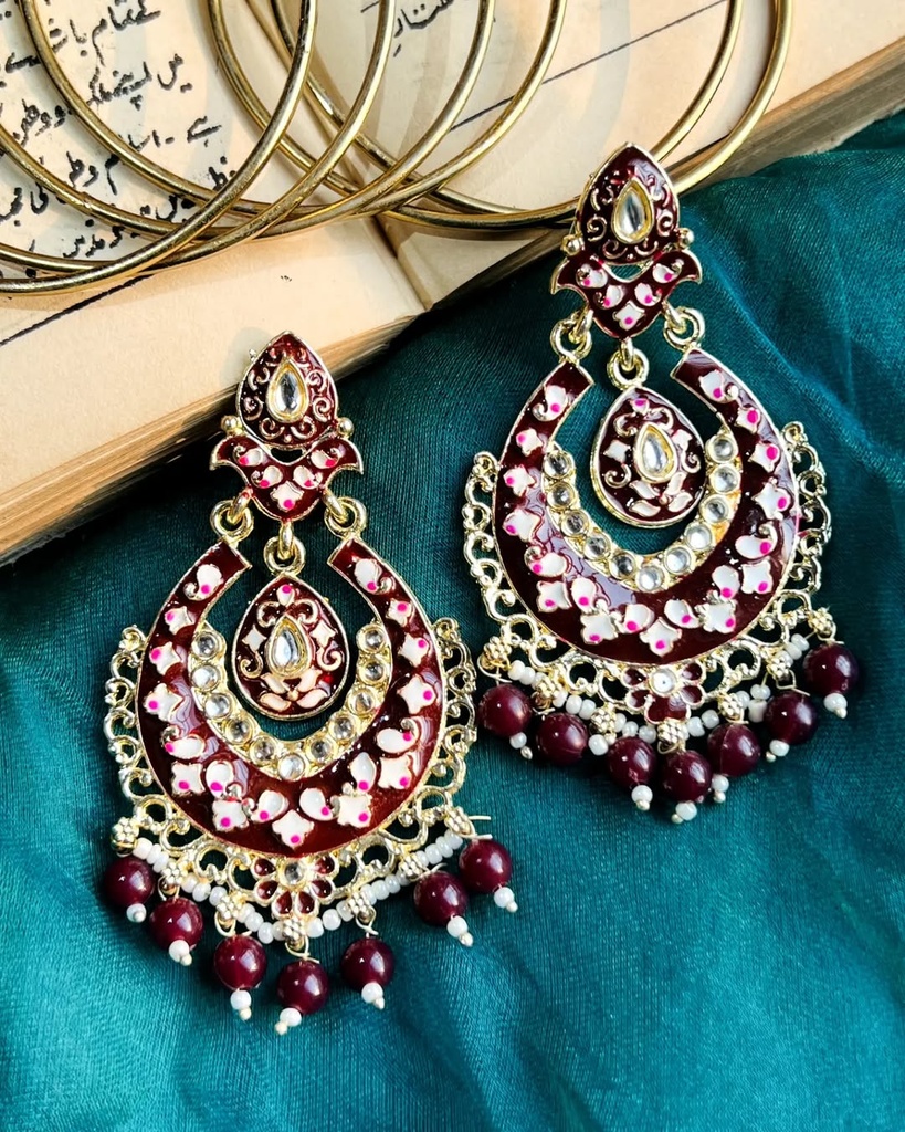 Meenakaari earrings