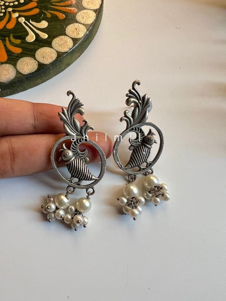 Silver Bird Earrings